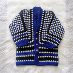 Midnight Cobalt Granny Cardigan