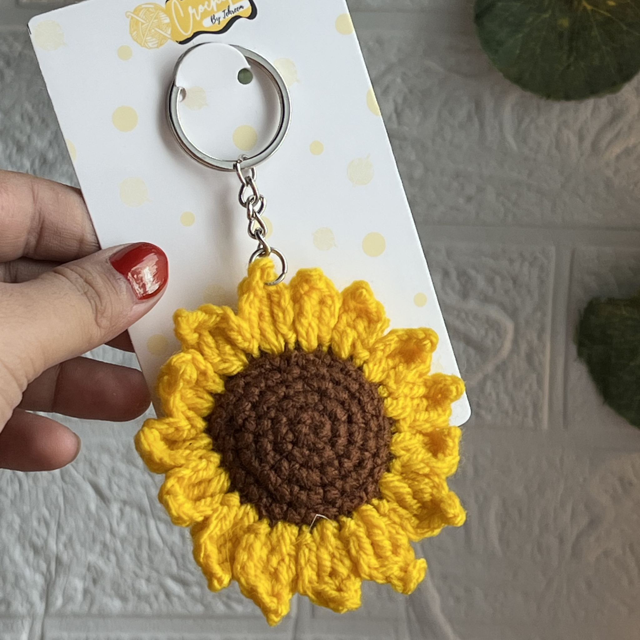 Sunflower Keychain