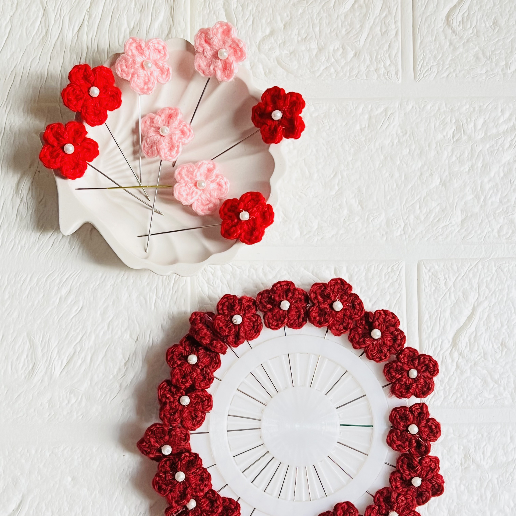 Floral Hijab Pins(Pack of 10)