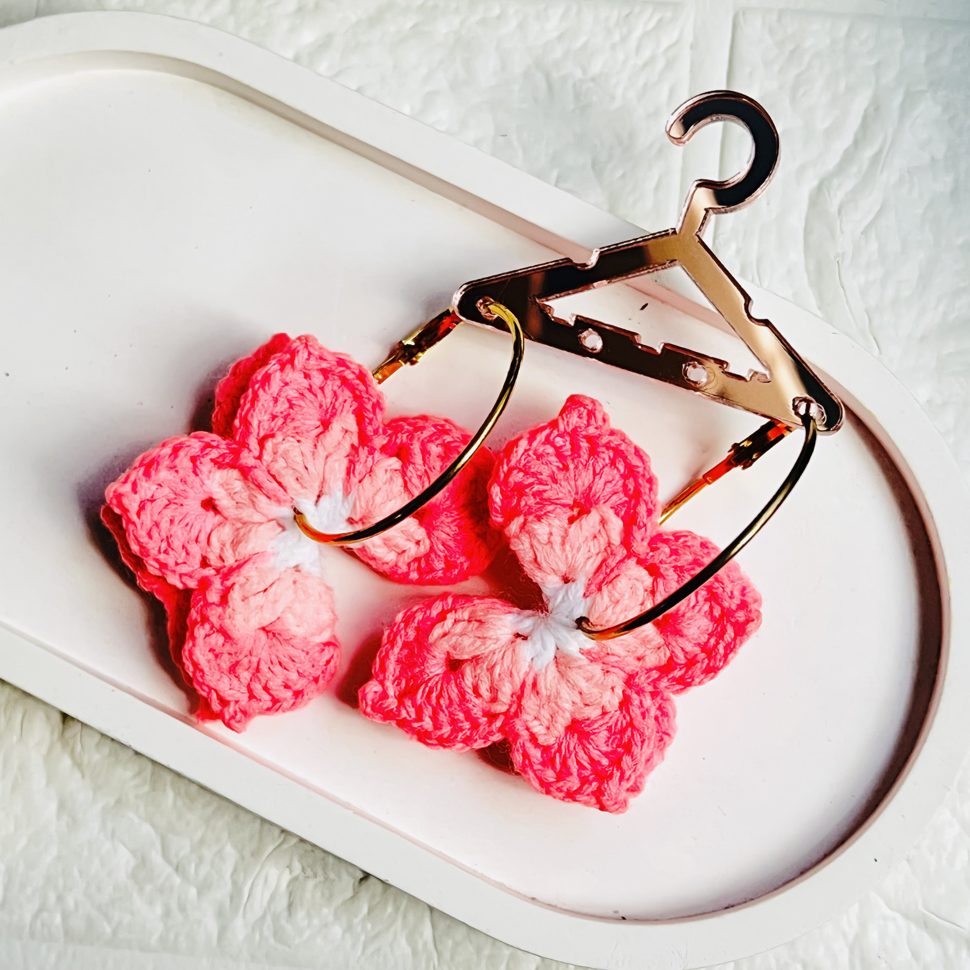 Butterfly Crochet Hoops