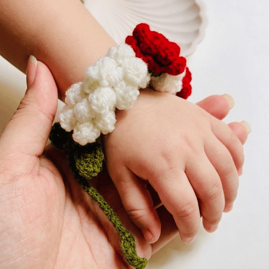 Little Jasmine Blossom Baby Gajra Pair