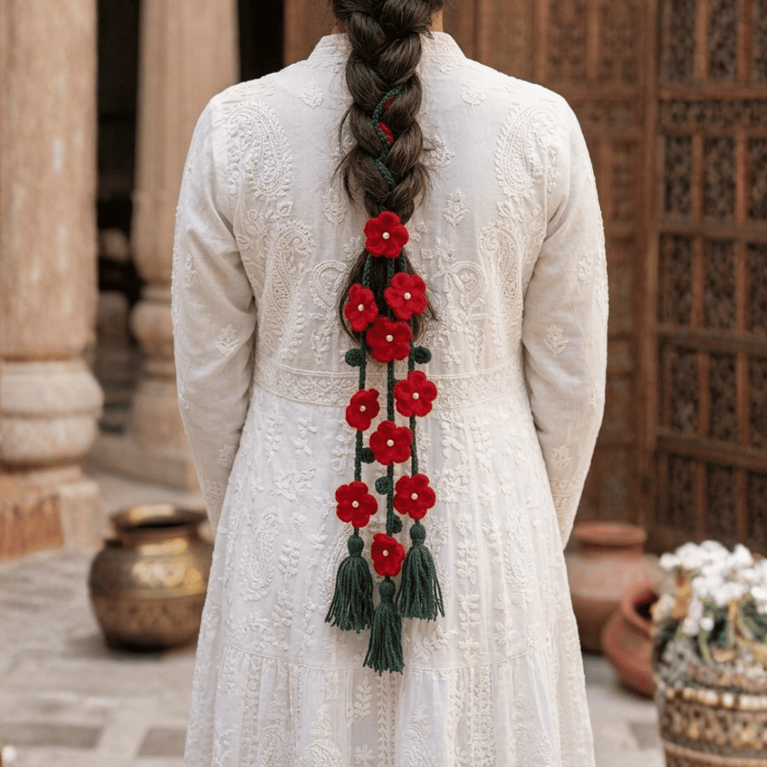Red Daisy Crochet Paranda