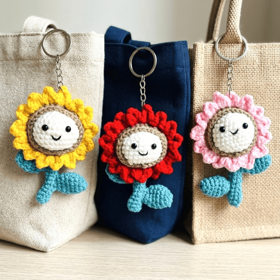 Happy Sun Flower Charm
