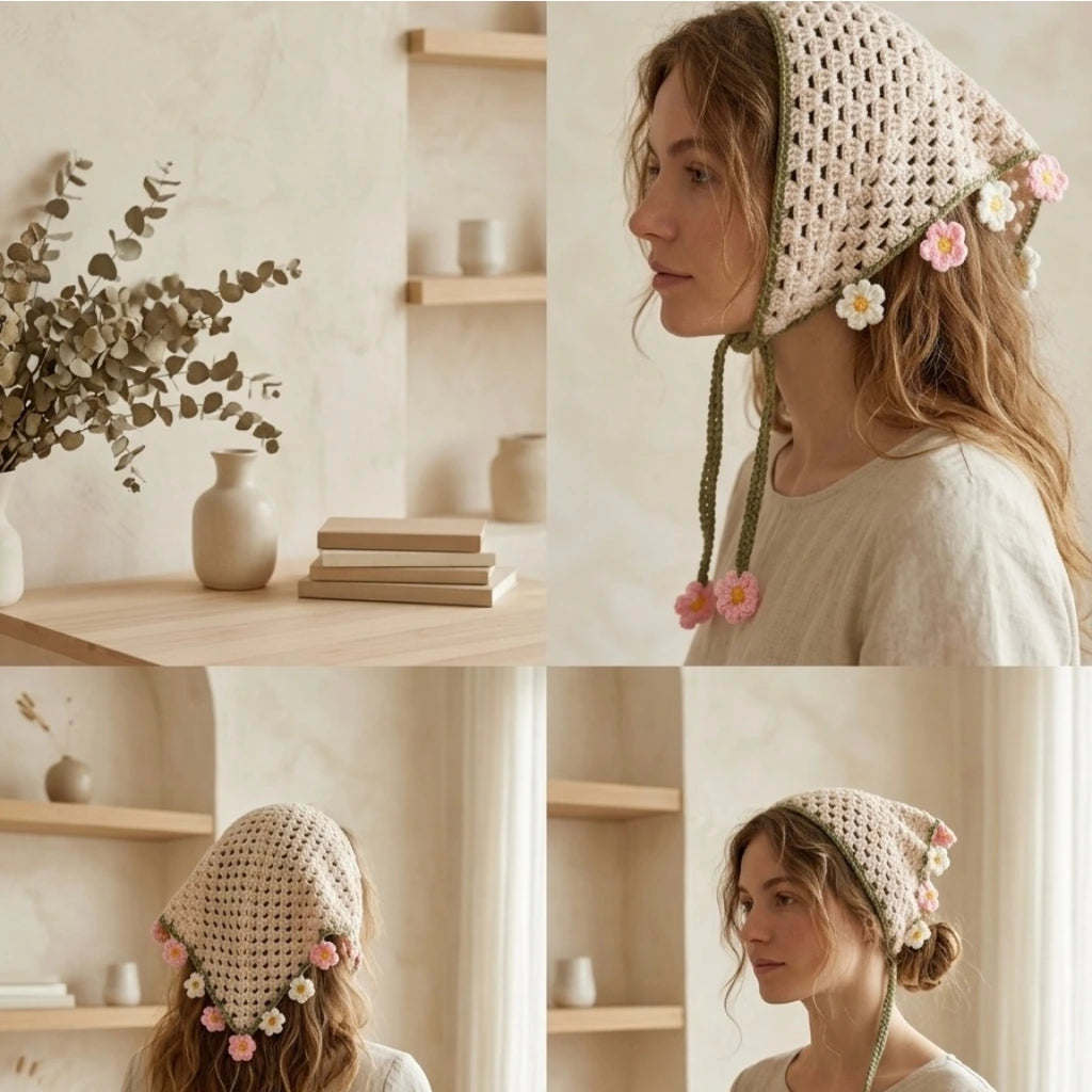 Cottagecore Daisy Bandana