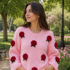 Vintage Romance Crochet Pullover