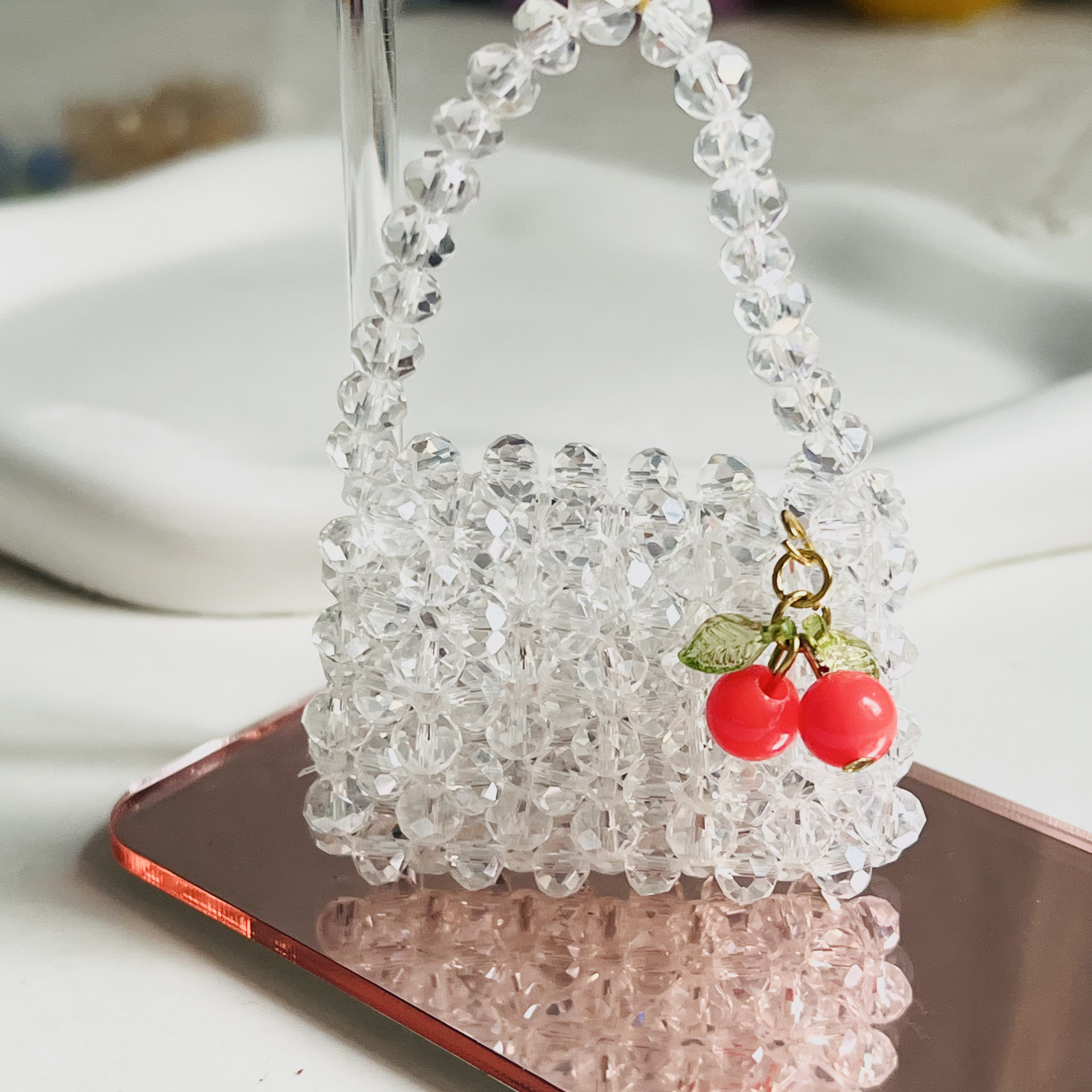 Beaded Purse Keychain
