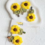 Sunflower Hair Clips