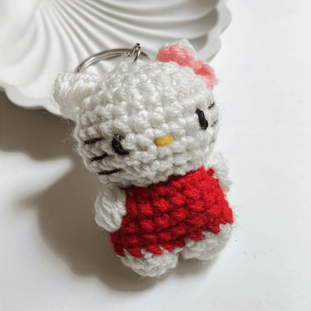 Blush Bow Kitty Charm