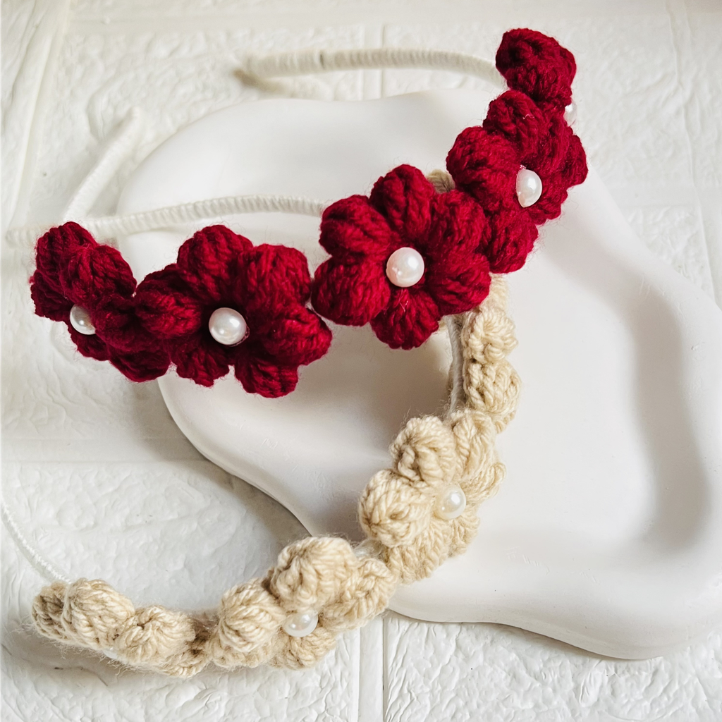 Floral Pearl Hair Bands
