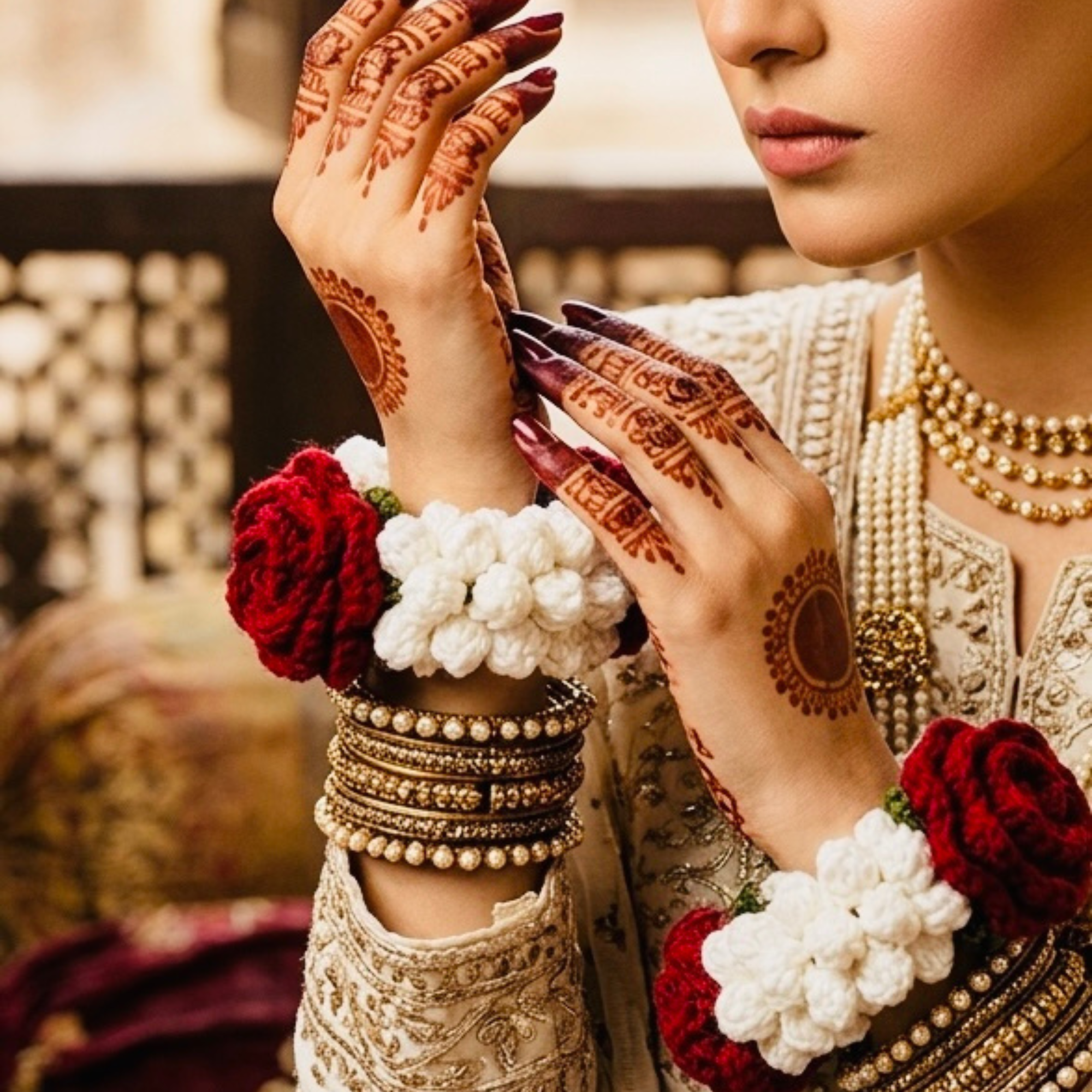 Gul-e-Motia - Gajra set