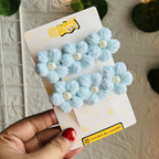The Puff Flower Clips