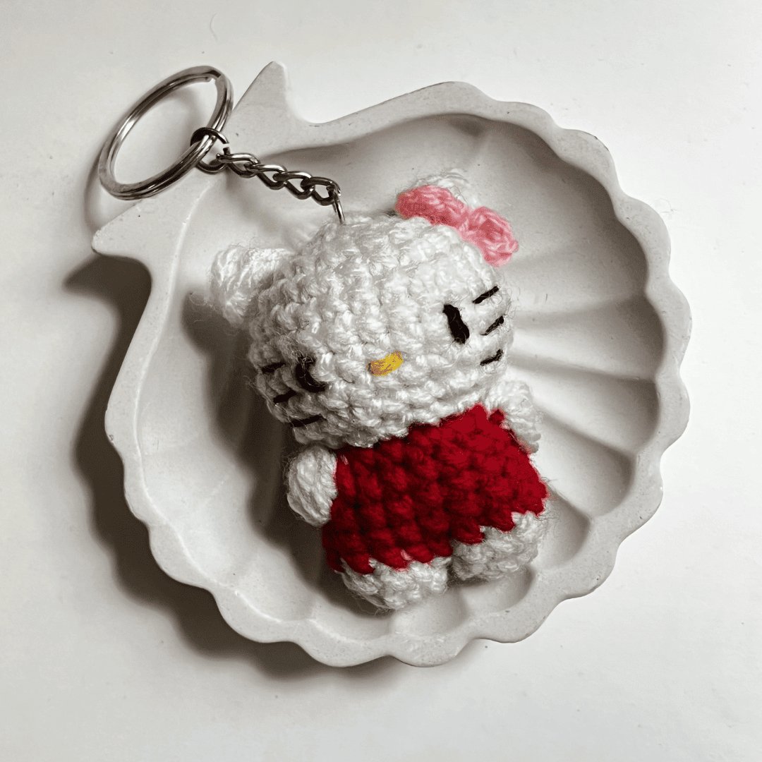 Blush Bow Kitty Charm