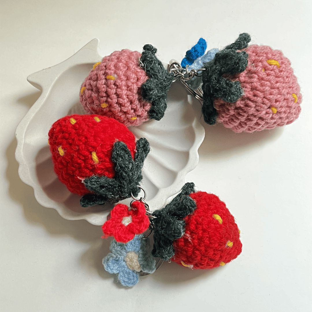 Strawberry Bag Charm