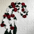 White Maroon Daisy Paranda