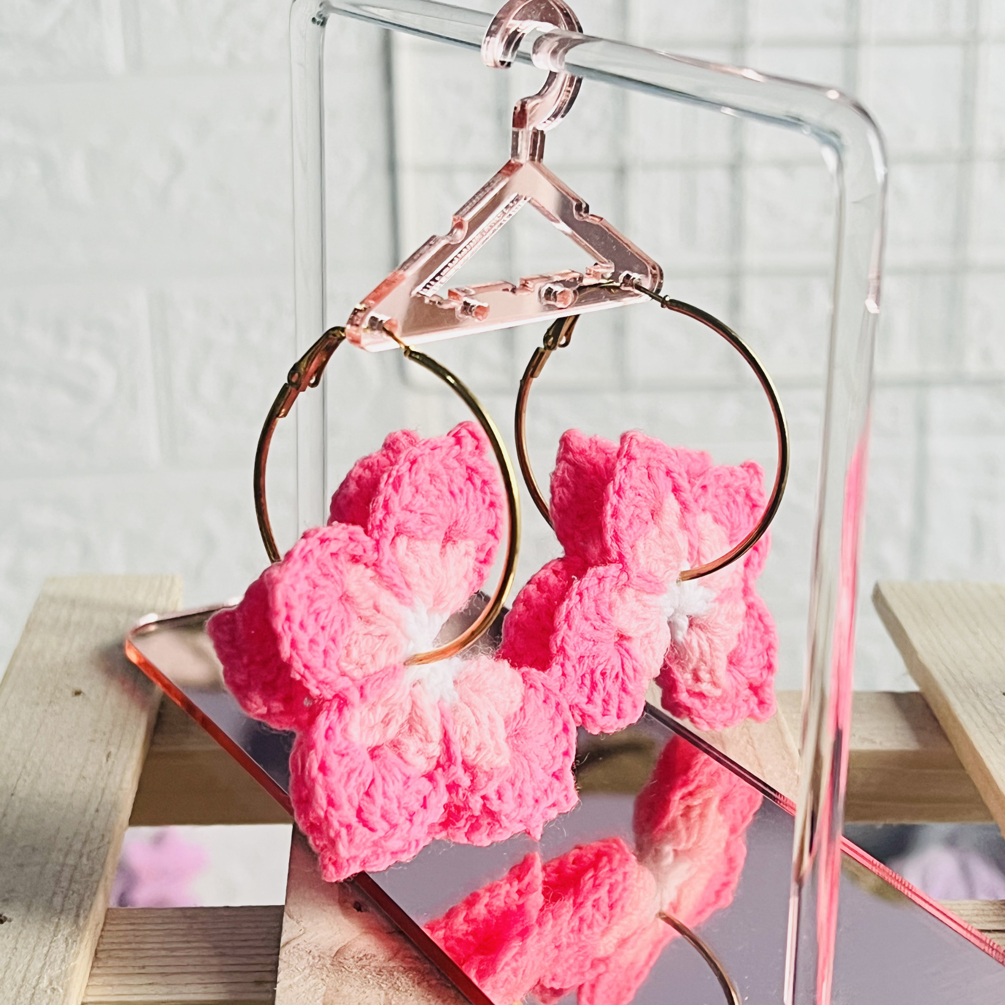 Butterfly Crochet Hoops