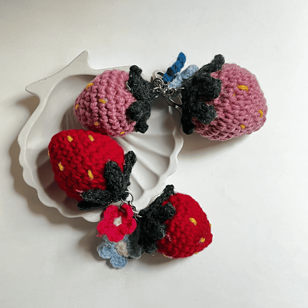 Strawberry Bag Charm