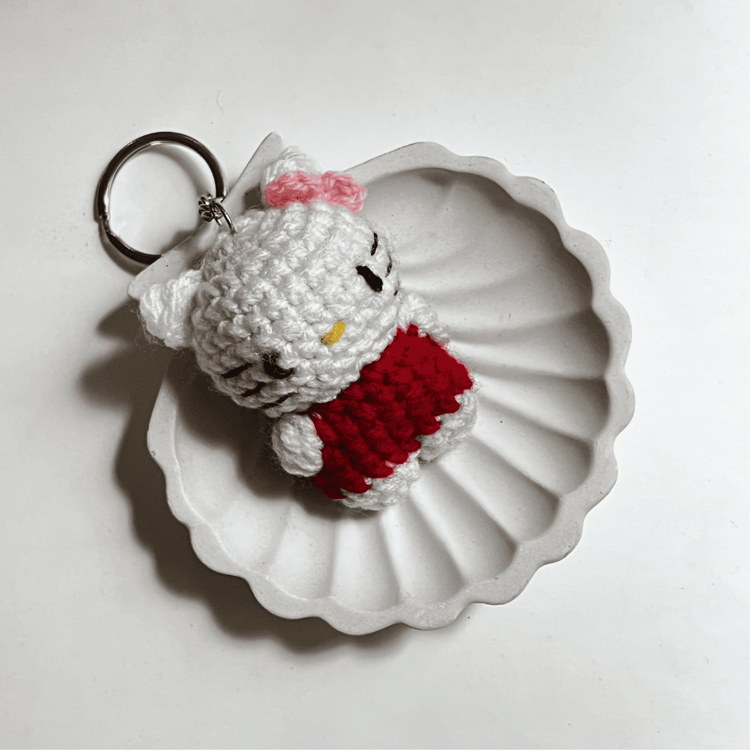 Blush Bow Kitty Charm