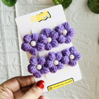 The Puff Flower Clips