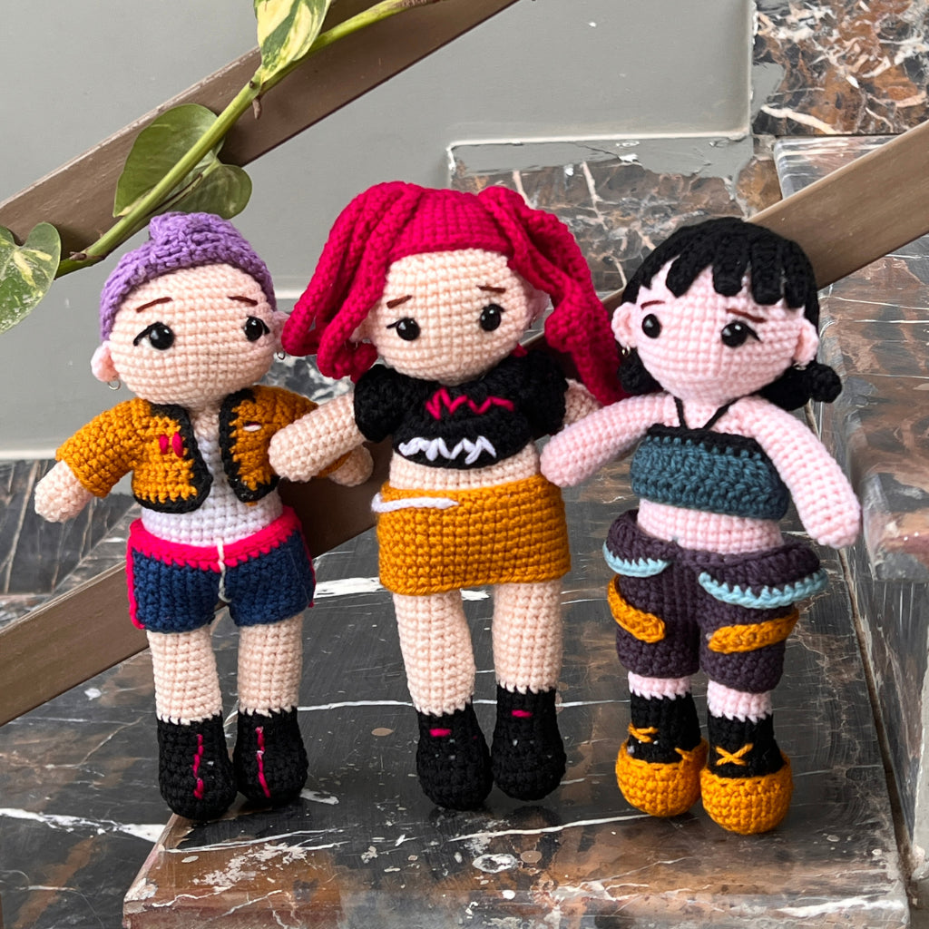 Kpop Demon Hunters Dolls (Set of 3)