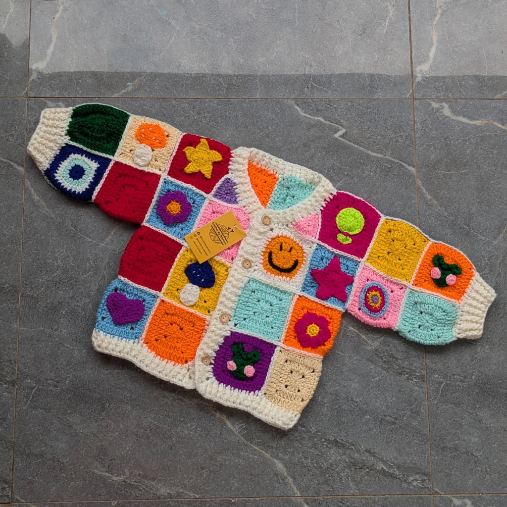 Patchwork Baby Cardigan