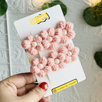 The Puff Flower Clips