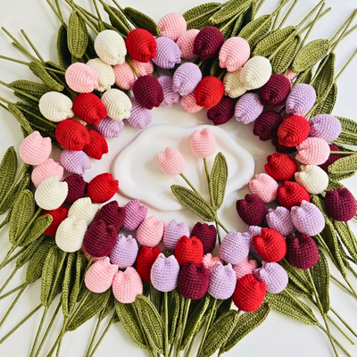 Puff Tulips 100 Pcs Delivered.