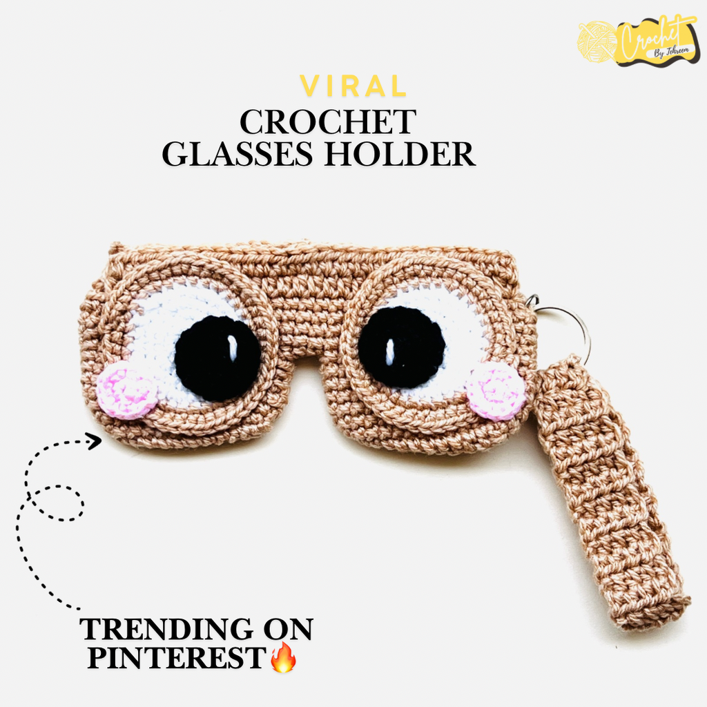 Viral Crochet Glass Holder & Bag Charm