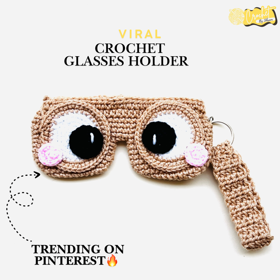 Viral Crochet Glass Holder & Bag Charm