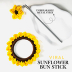 Viral Sun Flower Bun Stick