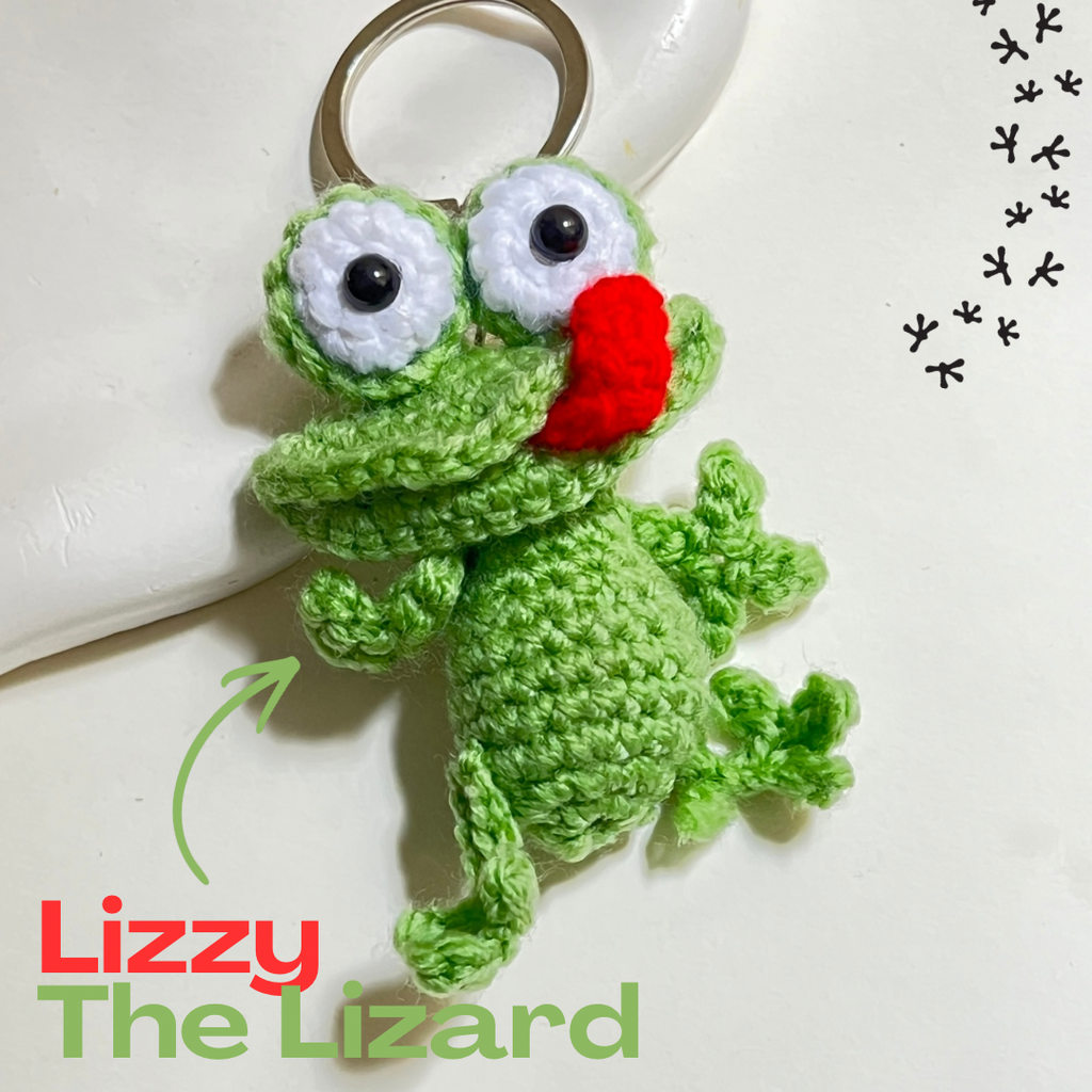 Lizzie The Lizard Keychain