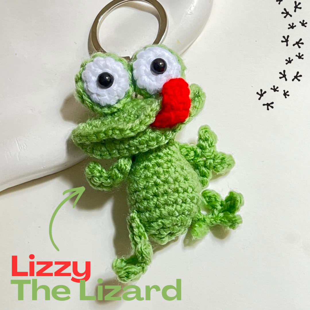 Lizzie The Lizard Keychain