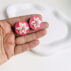 The Crimson Flora Studs
