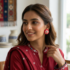The Crimson Flora Studs