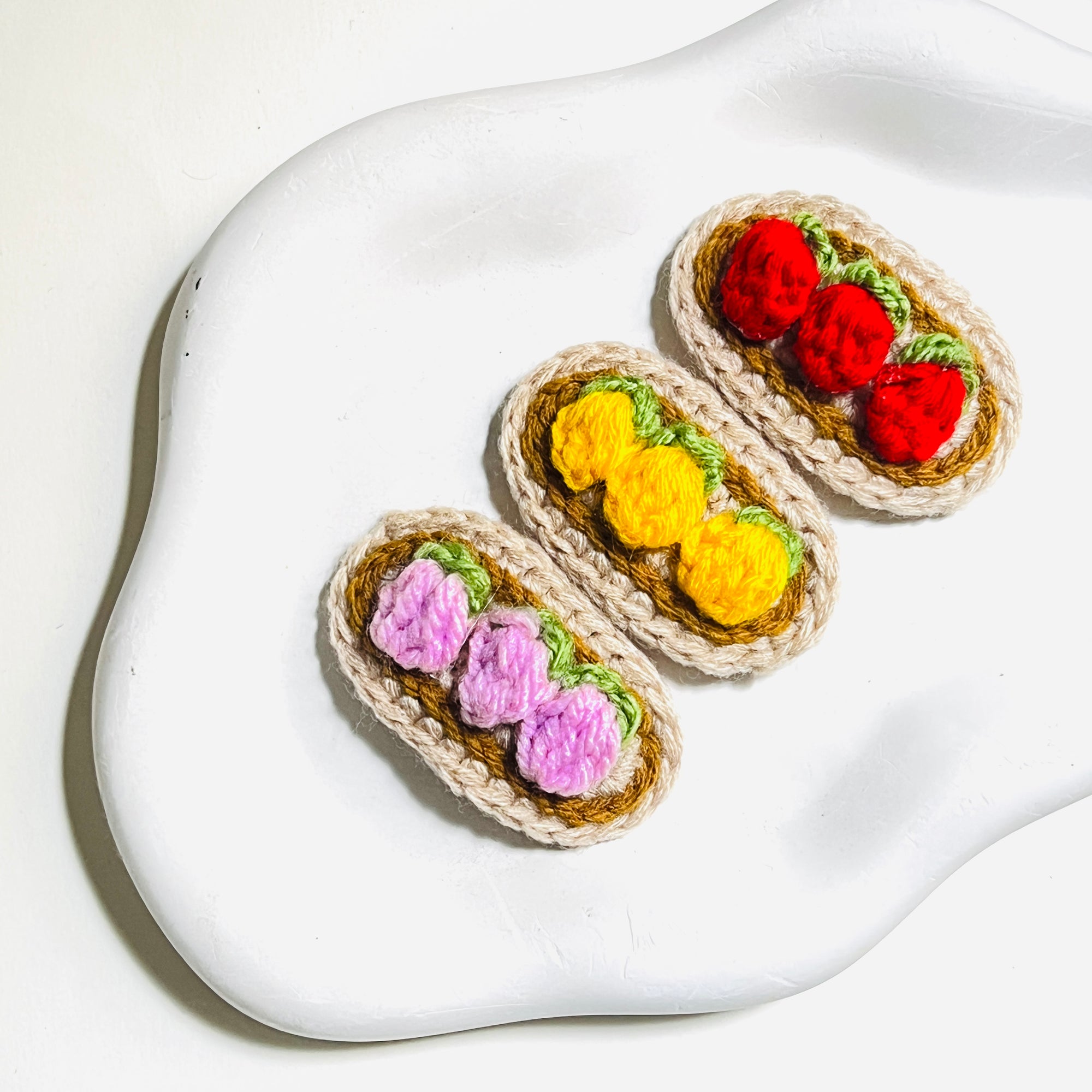 Meadow Harvest Crochet Clips