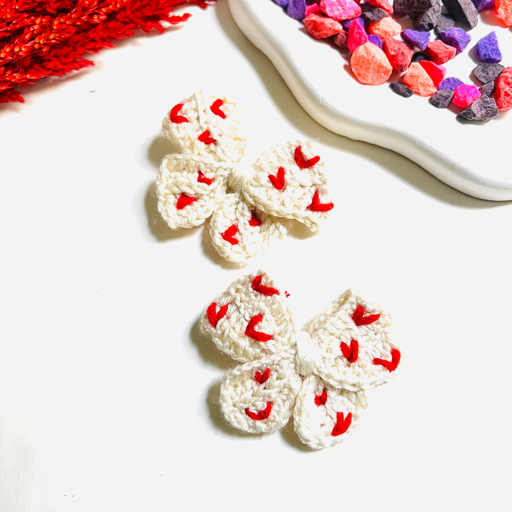 SweetHeart Crochet Bows