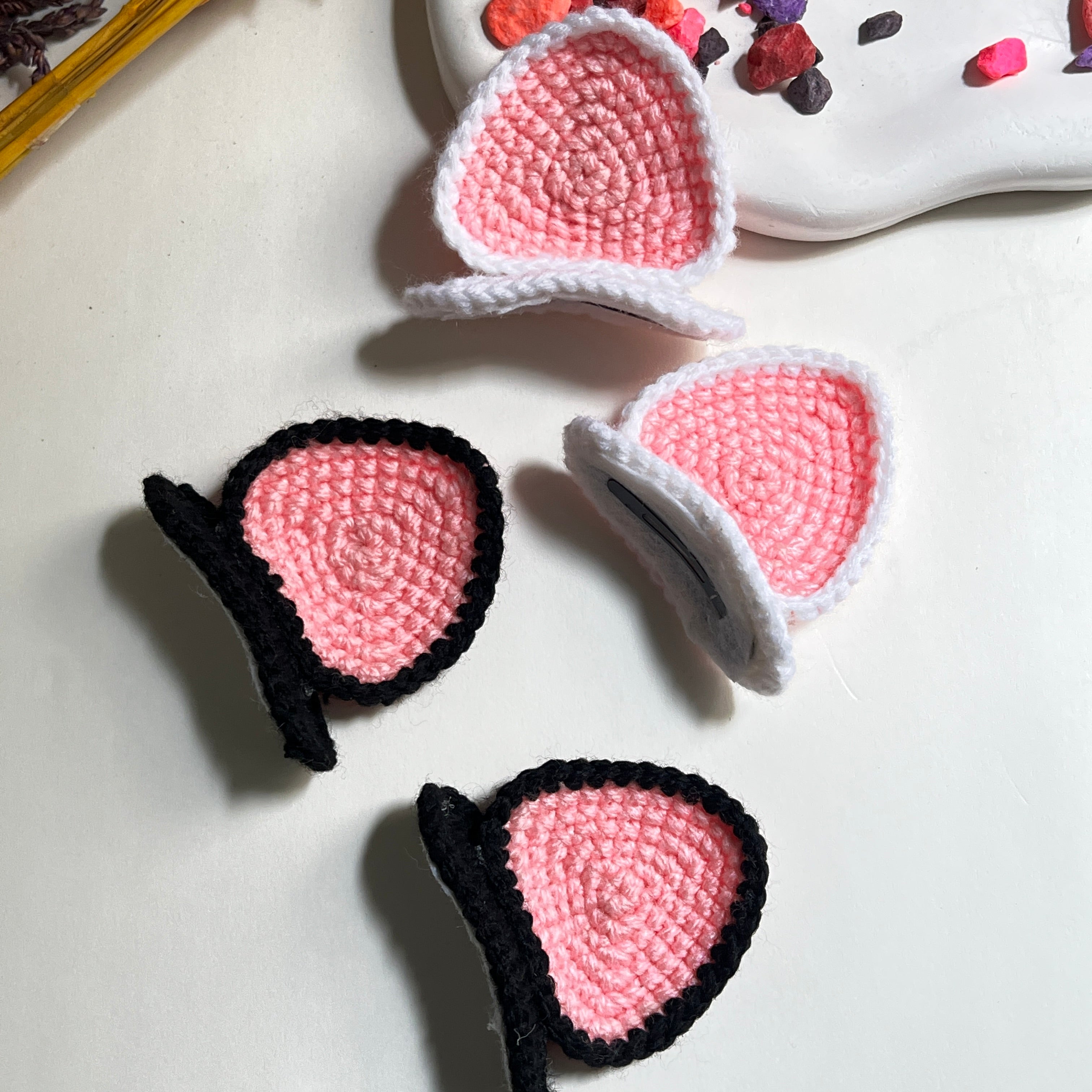 Purr-fect Pastel Cat Ear Clips