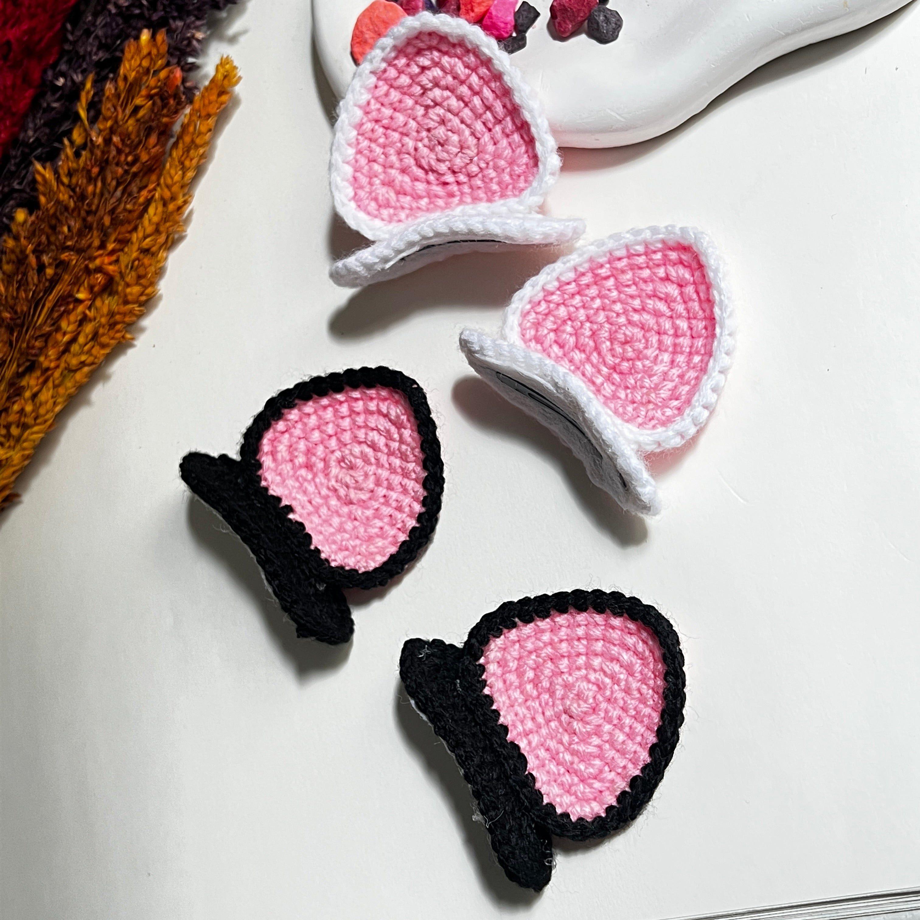 Purr-fect Pastel Cat Ear Clips