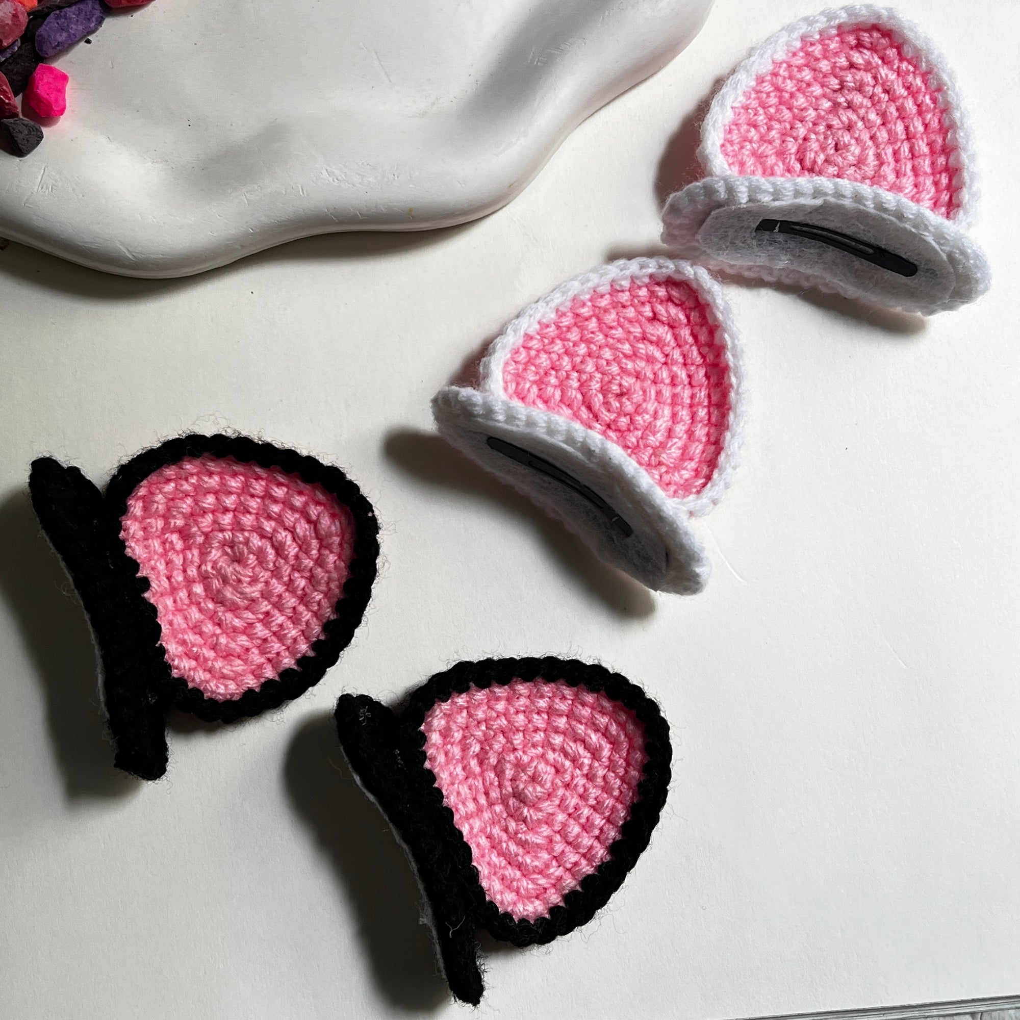 Purr-fect Pastel Cat Ear Clips
