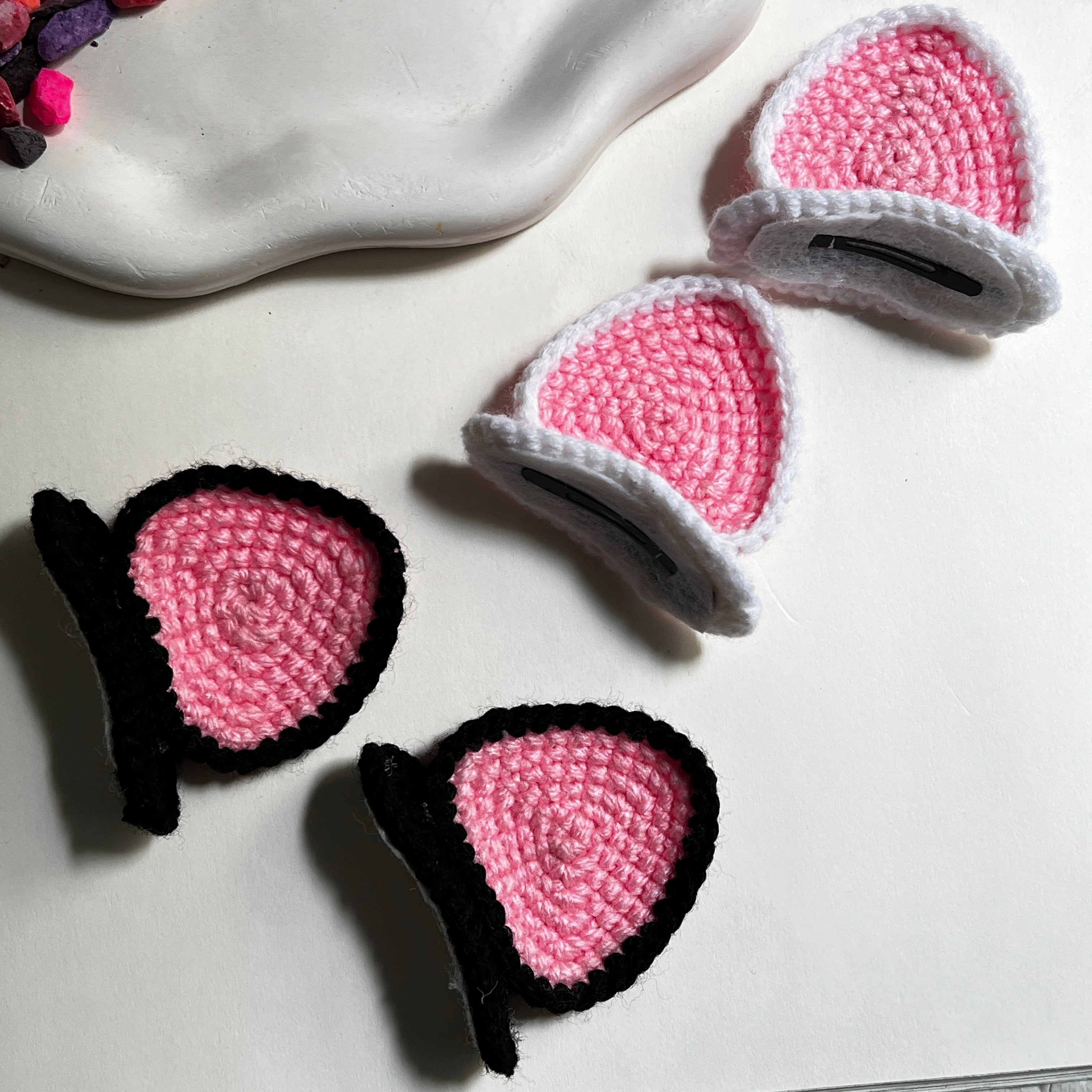 Purr-fect Pastel Cat Ear Clips