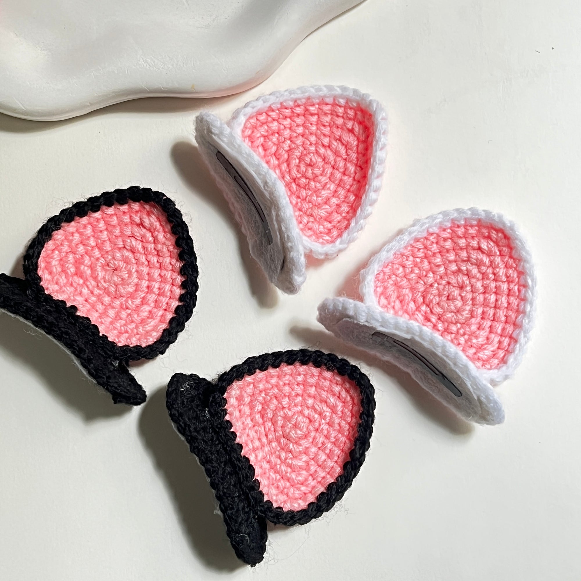 Purr-fect Pastel Cat Ear Clips
