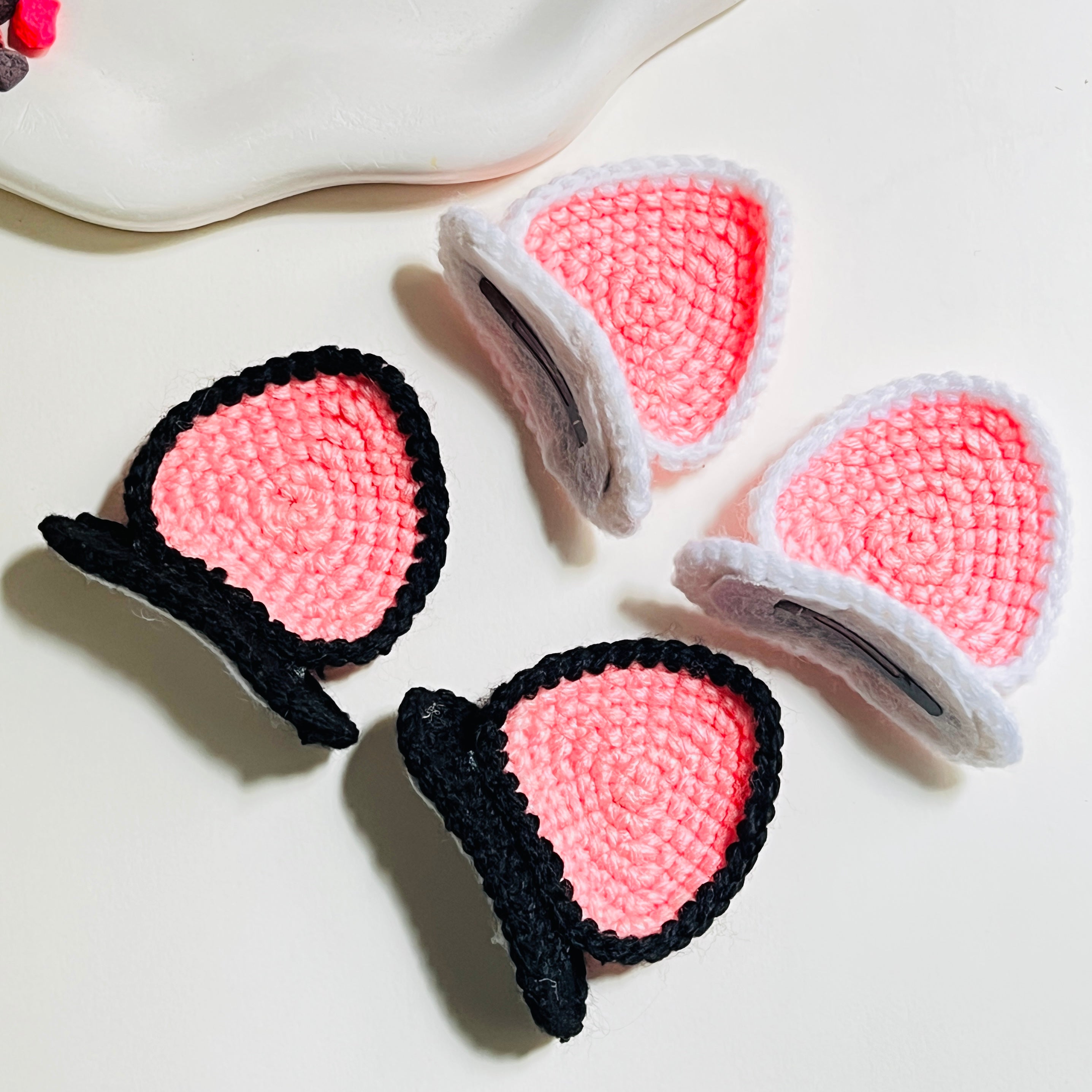 Purr-fect Pastel Cat Ear Clips