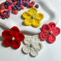 Pearl Centre Blossom Hair Clips