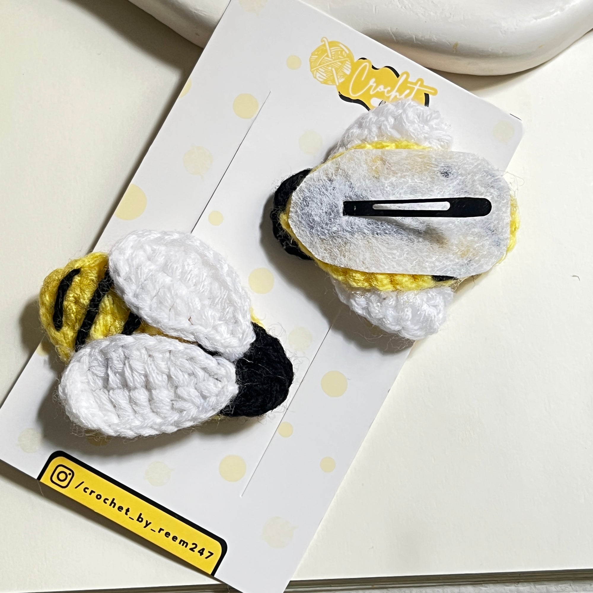 Bumblebee Hair Clips