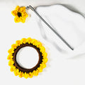 Viral Sun Flower Bun Stick