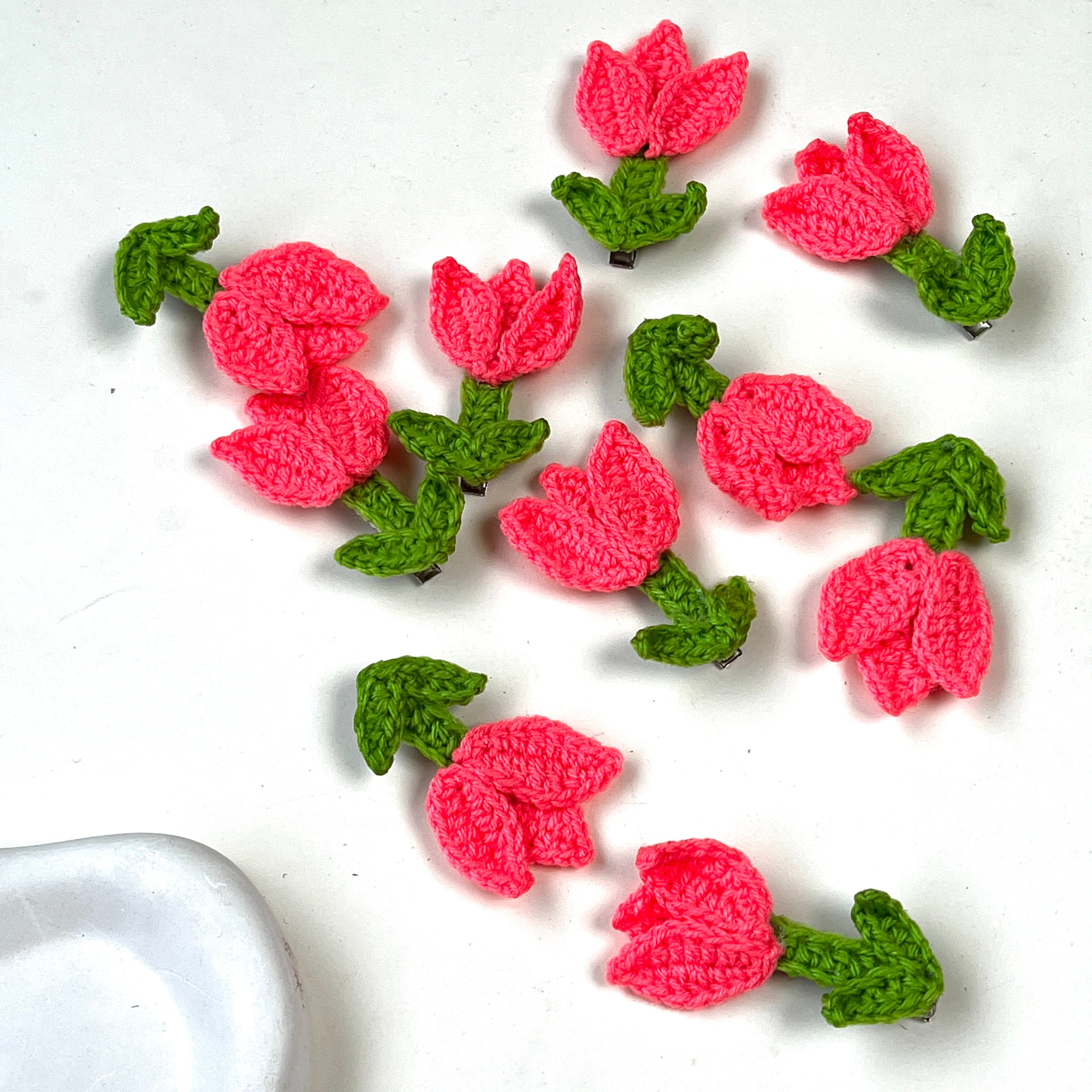 Tulip Blush Hair Clips