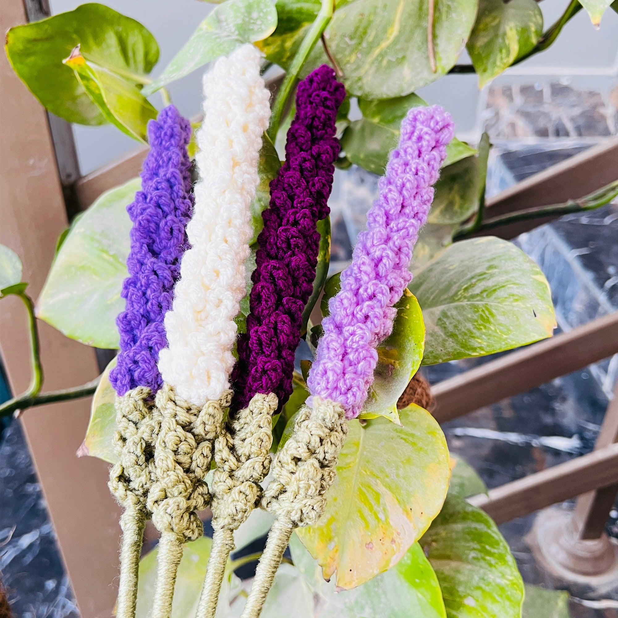 Crochet Lavender Shoots