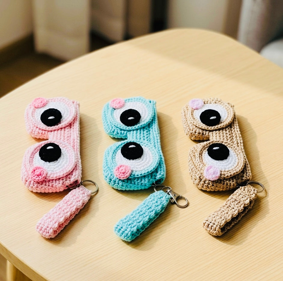 Viral Crochet Glass Holder & Bag Charm