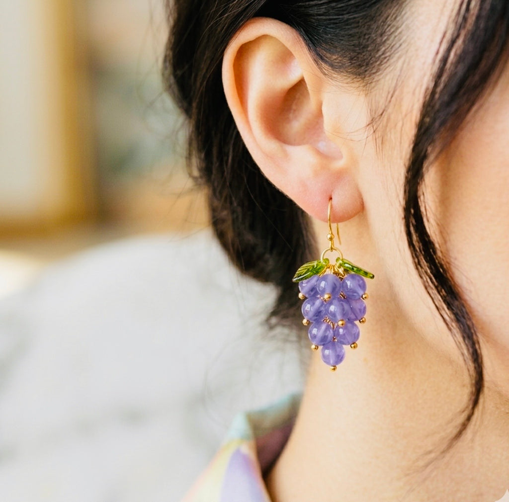 Grape Cluster Earings