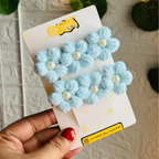 The Puff Flower Clips