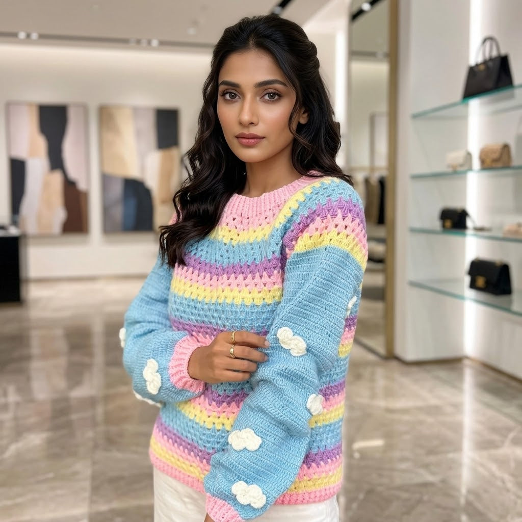 Cotton Candy Clouds Pullover